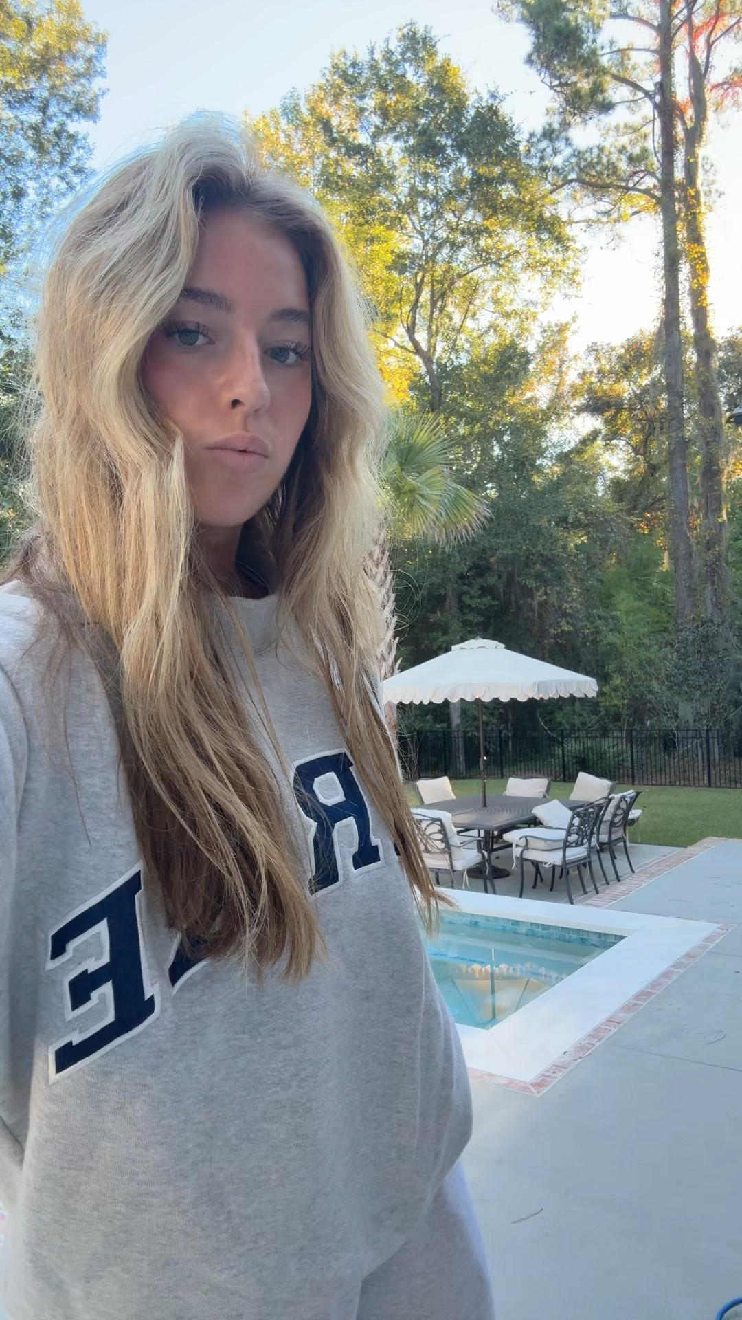 Comfiest fall outfit 🤍🤍 Parke sweatshirt | parke set | comfy outfit | cute loungewear | loungewear ootd | chic loungewear 

#LTKPetite #LTKU #LTKSeasonal