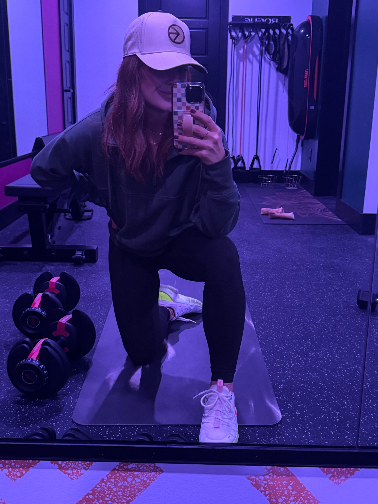 #HomeGym vibes! With mood lighting! 😏

#LTKActive #LTKFitness