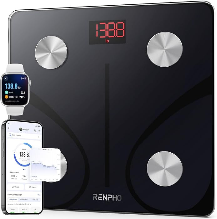 RENPHO Smart Scale for Body Weight, FSA&HSA Eligible, Bathroom Digital Scale with BMI, Body Fat, ... | Amazon (US)