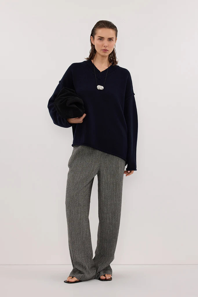 MANHATTAN CHARCOAL TWEED PANT | DISSH