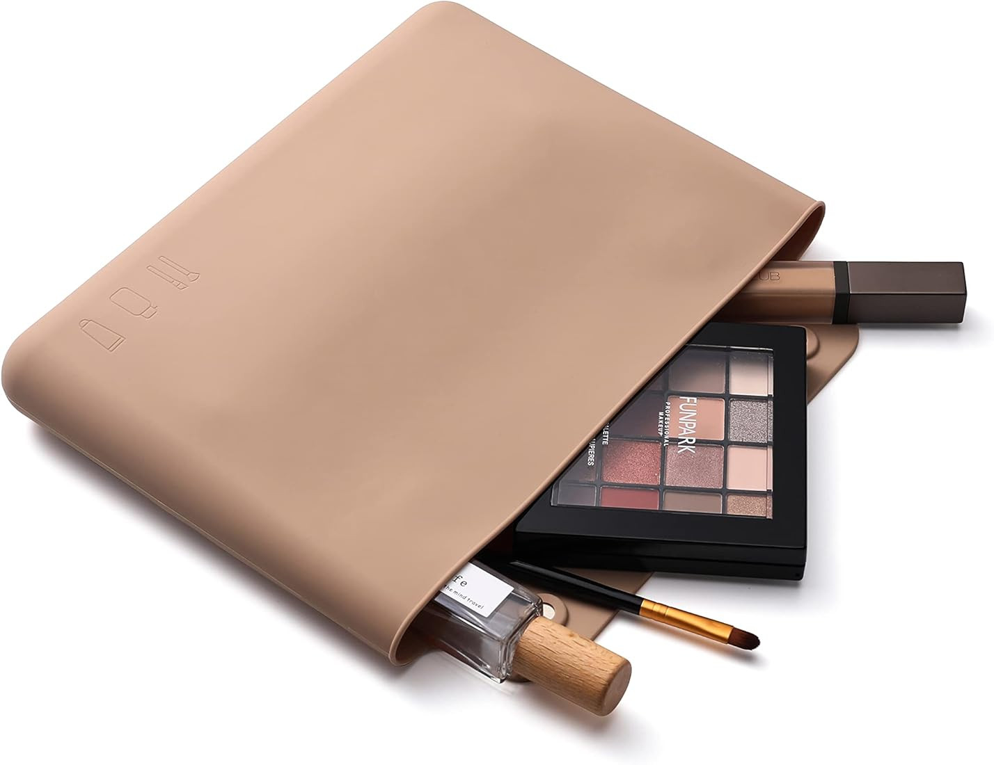 CORNERIA Travel Makeup Bag with Magnetic Closure, Soft and Comfortable Silicone Toiletry Bag for ... | Amazon (US)