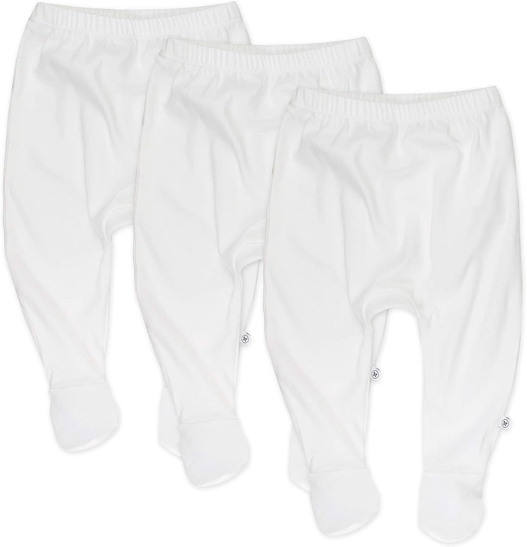 HonestBaby Baby 3-Pack Organic Cotton Footed Harem Pants | Amazon (US)