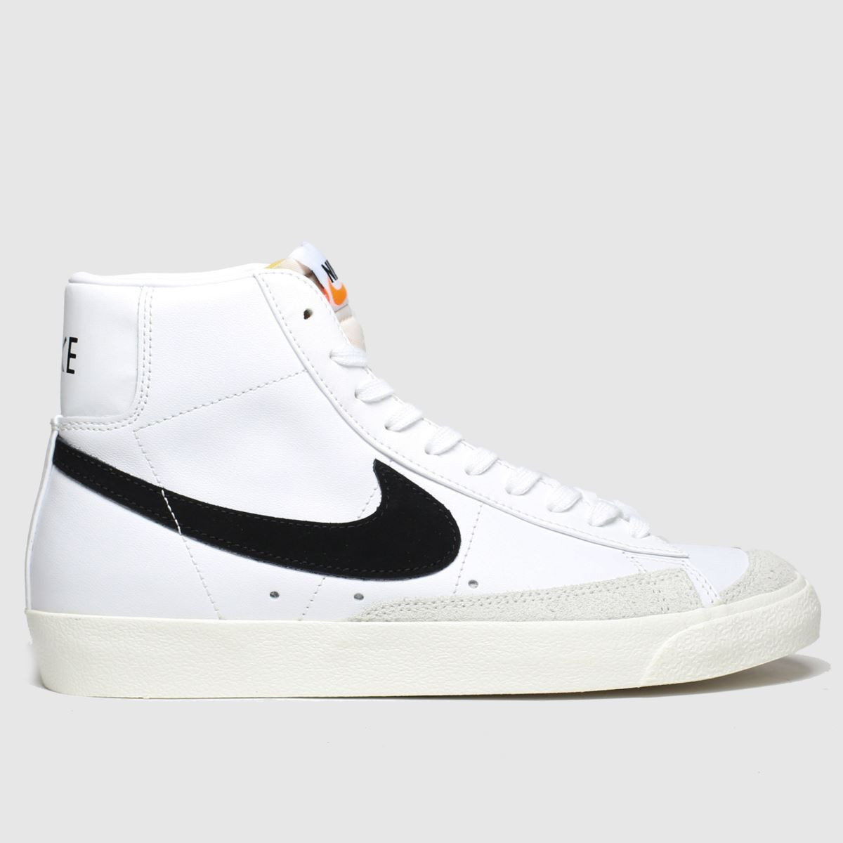 Nike blazer mid 77 trainers in white & black | Schuh