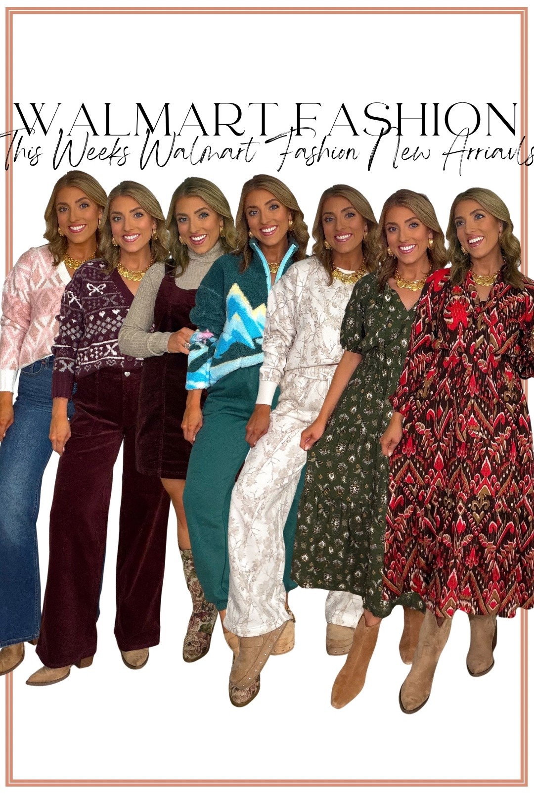This week’s Walmart fashion new arrivals are SO good! 🤩✨ I found so many cute pieces that look way more expensive than they are—from cozy sweaters and cardigans to matching sets, wide leg jeans, dresses, jackets, vests and the cutest shoes! 👏🏼

I’m loving all of the rich colors, pretty prints and easy layers right now. 🍂🤎 These are the kind of affordable Walmart outfits that make getting dressed so easy, whether you want something casual and comfy or a little more elevated! Several of these finds are already giving me major sellout vibes. 👀🏃🏼‍♀️

#walmartfashion #walmartfinds #walmartnewarrivals #walmartstyle #affordablefashion #affordablestyle #walmartoutfits #fallfashion #falloutfits #fallstyle #womensfashion #outfitideas

#LTKootd #LTKPetite