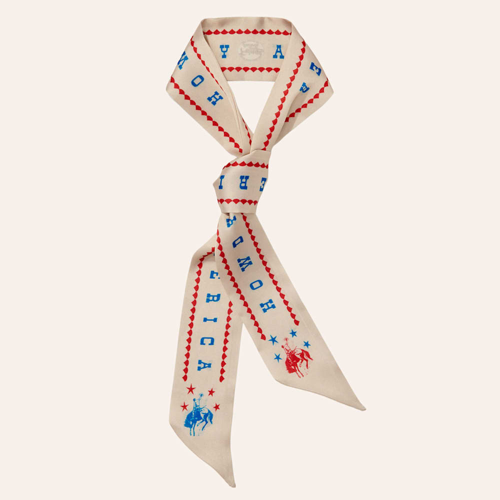 Fringe Scarves Off White Howdy America Twilly Scarf | Cavender's