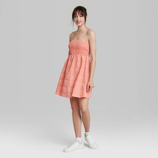 Women's Smocked Tube Top Babydoll Dress - Wild Fable™ | Target