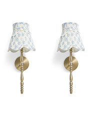 2pk Floral Shade Metal Rechargeable Sconces | Home | Marshalls | Marshalls