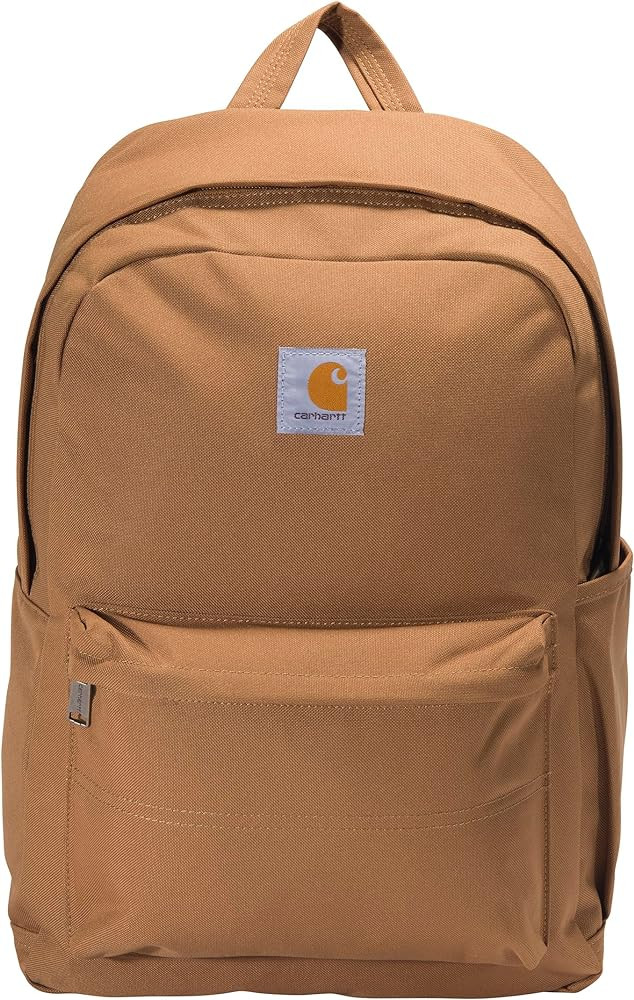 Carhartt 21L Classic Daypack, Durable Water-Resistant Pack with Laptop Sleeve, Brown, Containts P... | Amazon (US)