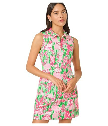 Lilly Pulitzer Womens Kathy Pearl Dress UPF 50+ Putting Green Hannah Golf 16 One Size | Amazon (US)