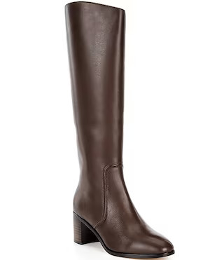 Lauren Ralph Lauren Charly Leather Tall Boots | Dillard's | Dillard's