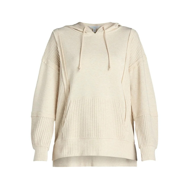 Time And Tru Women's Waffle Hoodie, Sizes XS-XXXL | Walmart (US)