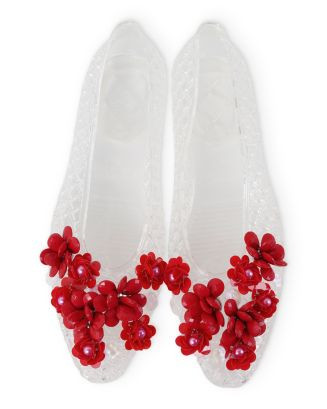 Heavenly Jelly Women's Nova Sequin Flower White Jelly Shoes | Bloomingdale's Shoes | Bloomingdale's (AU)