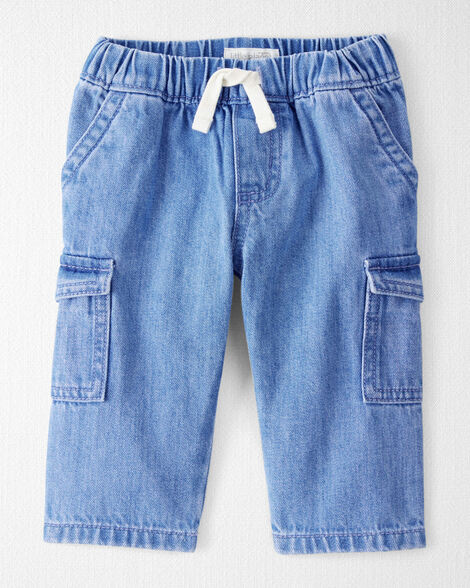 Baby Organic Cotton Denim Cargo Pants | Carter's Inc