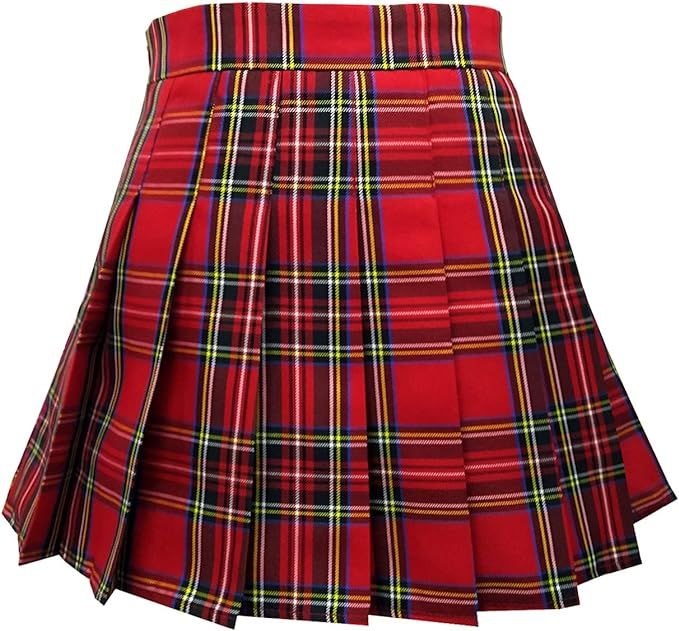TONCHENGSD Women's High Waist Pleated Mini Skirt Skater Tennis Skirt | Amazon (US)