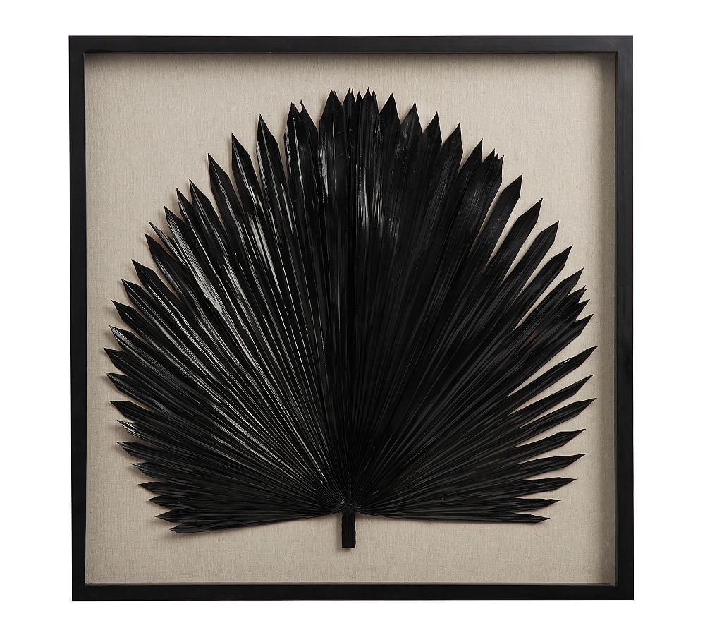 Palm Leaf Shadow Box Wall Art | Pottery Barn (US)