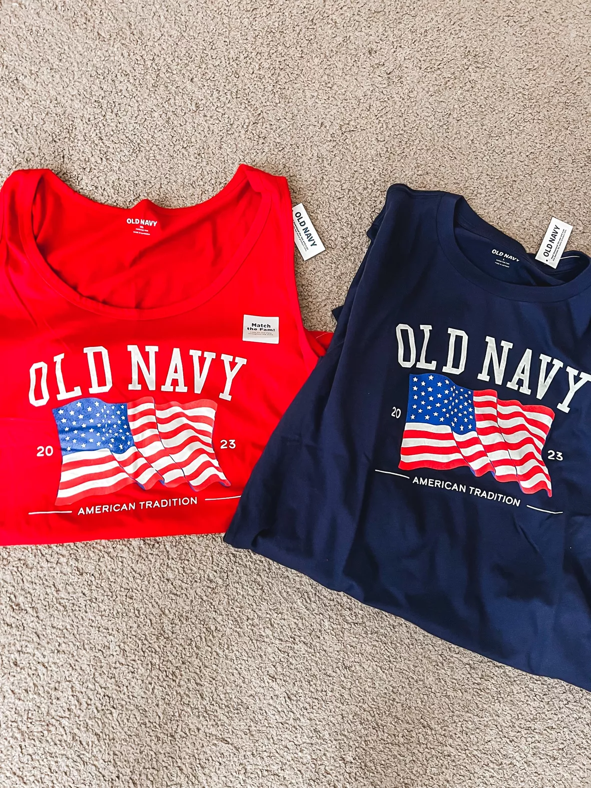 Matching Old Navy Flag T-Shirt for Women