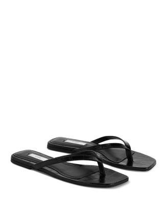 TOTEME Women's Croco Embossed Flip Flops | Bloomingdale's Shoes | Bloomingdale's (US)