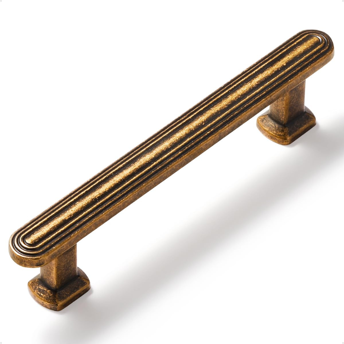 SORWDUREM 10 Pack 3.78 Inch(96mm) Antique Brass Cabinet Pulls Drawer Pulls Kitchen Hardware Cupbo... | Amazon (US)