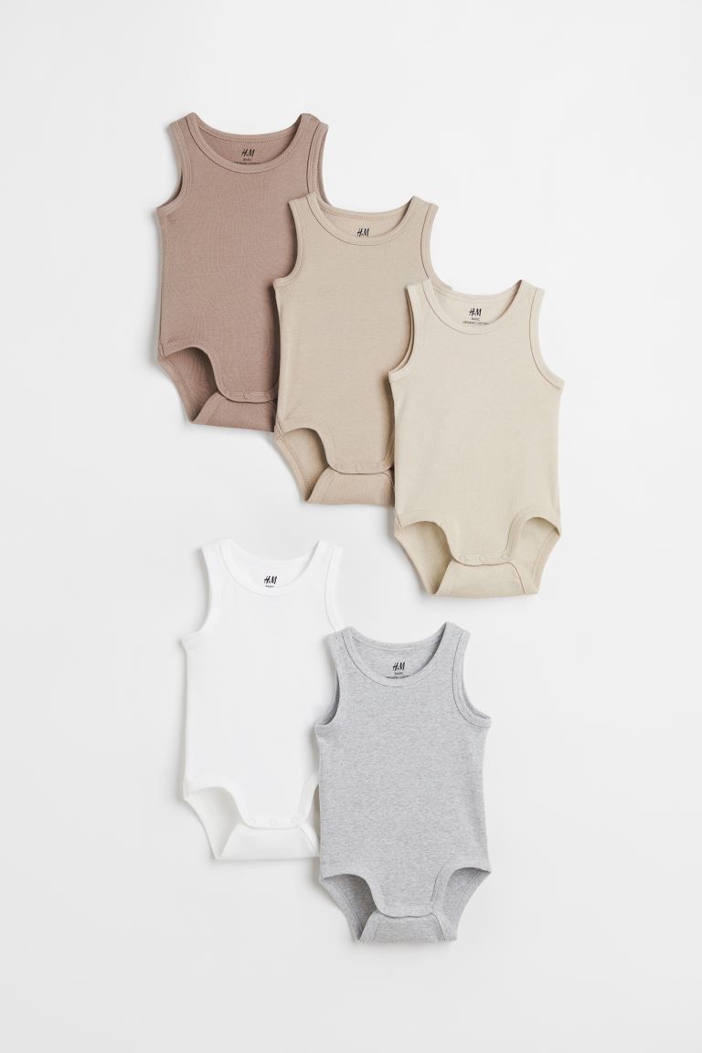 5-pack cotton bodysuits | H&M (US)