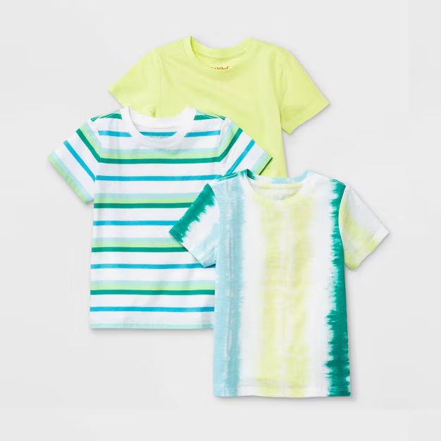 Toddler Boys' 3pk Tie-Dye Short Sleeve T-Shirt - Cat & Jack™ | Target