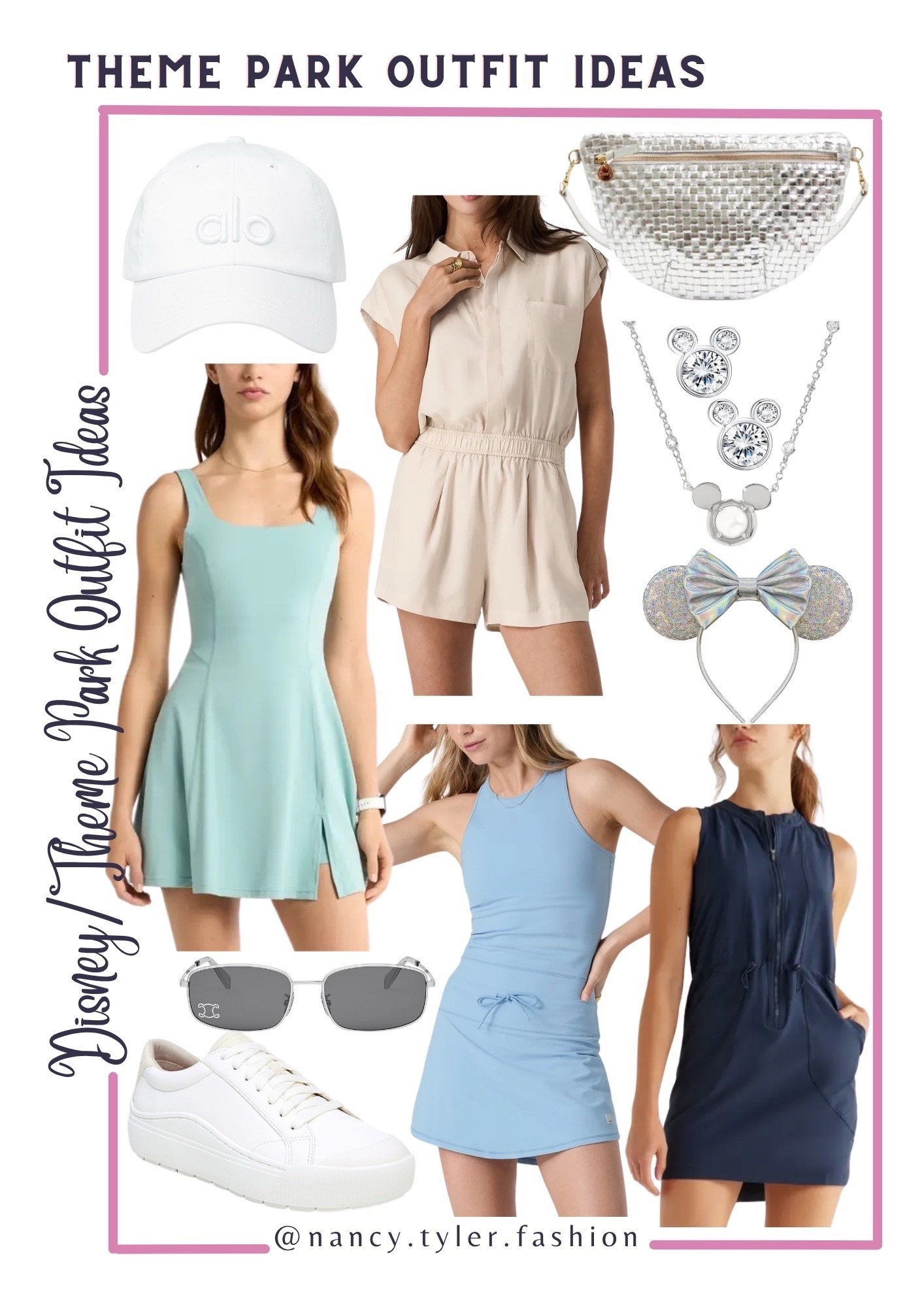 Theme park outfit ideas! Would work for Disney World, Disneyland, Universal, Cedar Point, etc. Outfits come in several different color options, not just the ones pictured here.

#LTKActive #LTKTravel #LTKFindsUnder100
