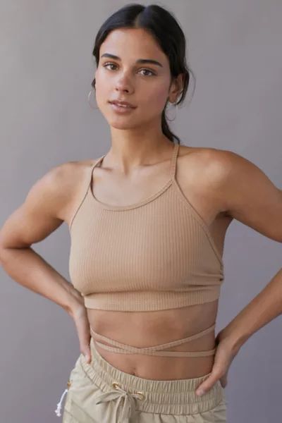 Adam Selman Sport Ribbed Backless Top | Urban Outfitters (US and RoW)