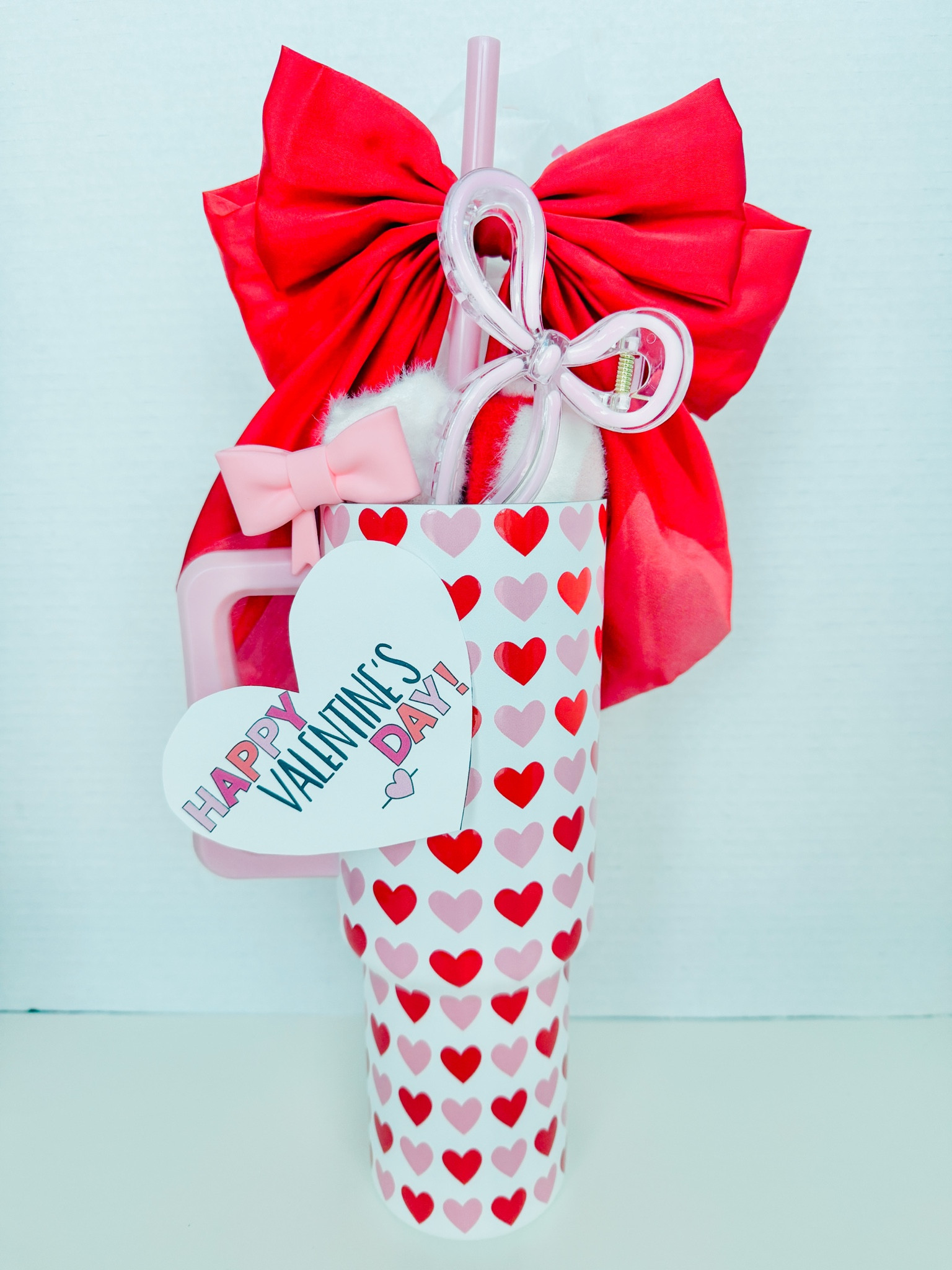 The perfect Valentine's gift for a teen girl, girlfriend, teacher, or young lady in your life!
Amazon:
Valentine tumbler
Fuzzy Socks
Bow claw clip 
Satin bow
Bow straw cover

#LTKSeasonal #LTKGiftGuide