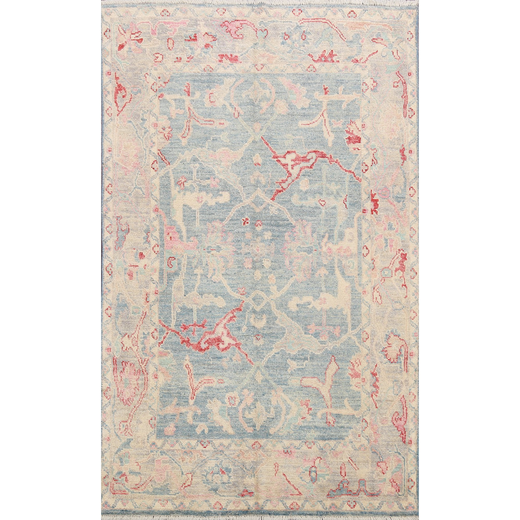 Distressed Floral Authentic Oushak Turkish Oriental Area Rug Wool Hand-knotted 5x7 | Walmart (US)