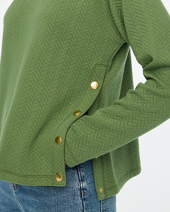 Quilted mockneck sweater | J.Crew Factory