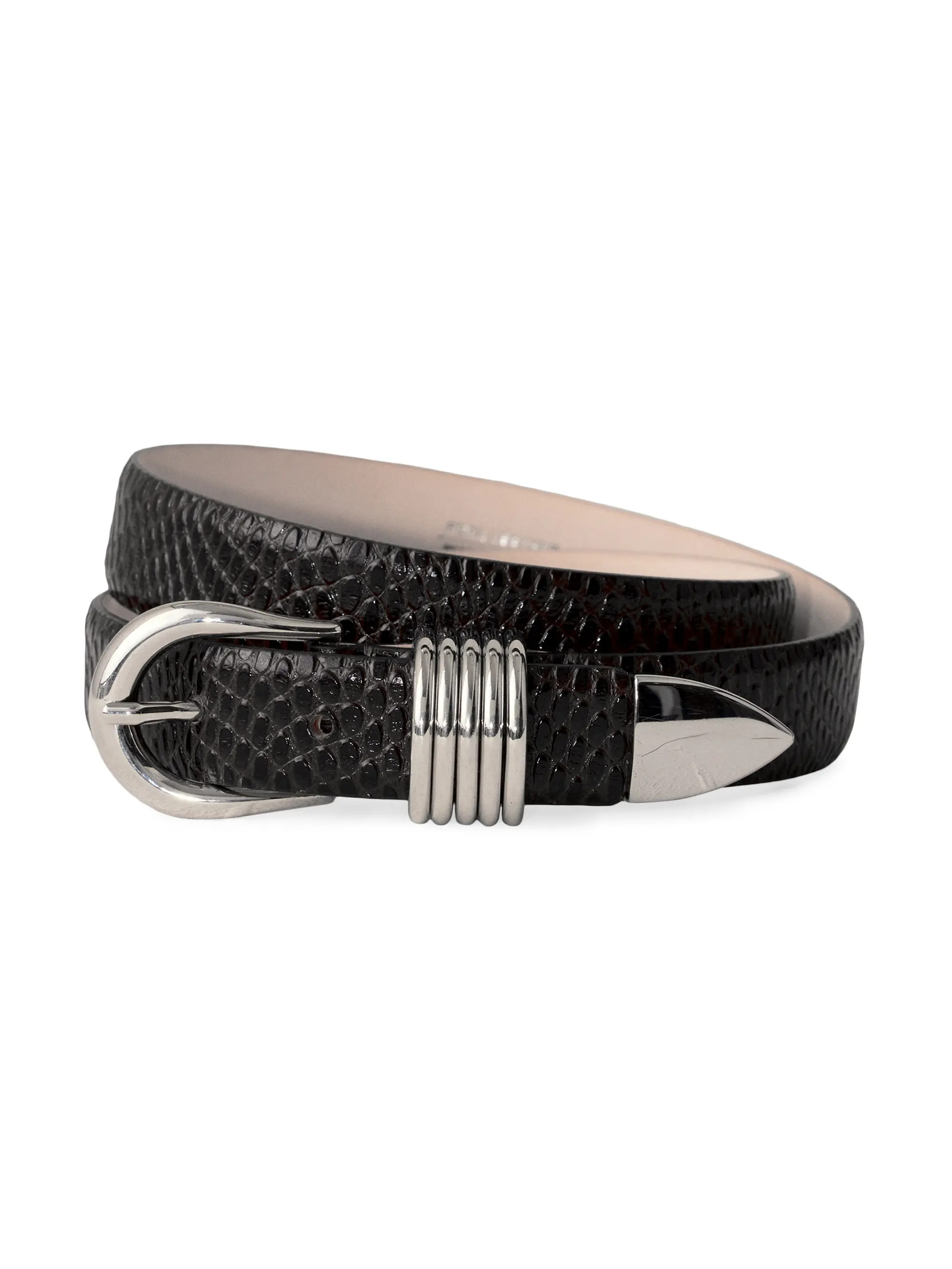 Hollyhock Viper Leather Belt | Saks Fifth Avenue