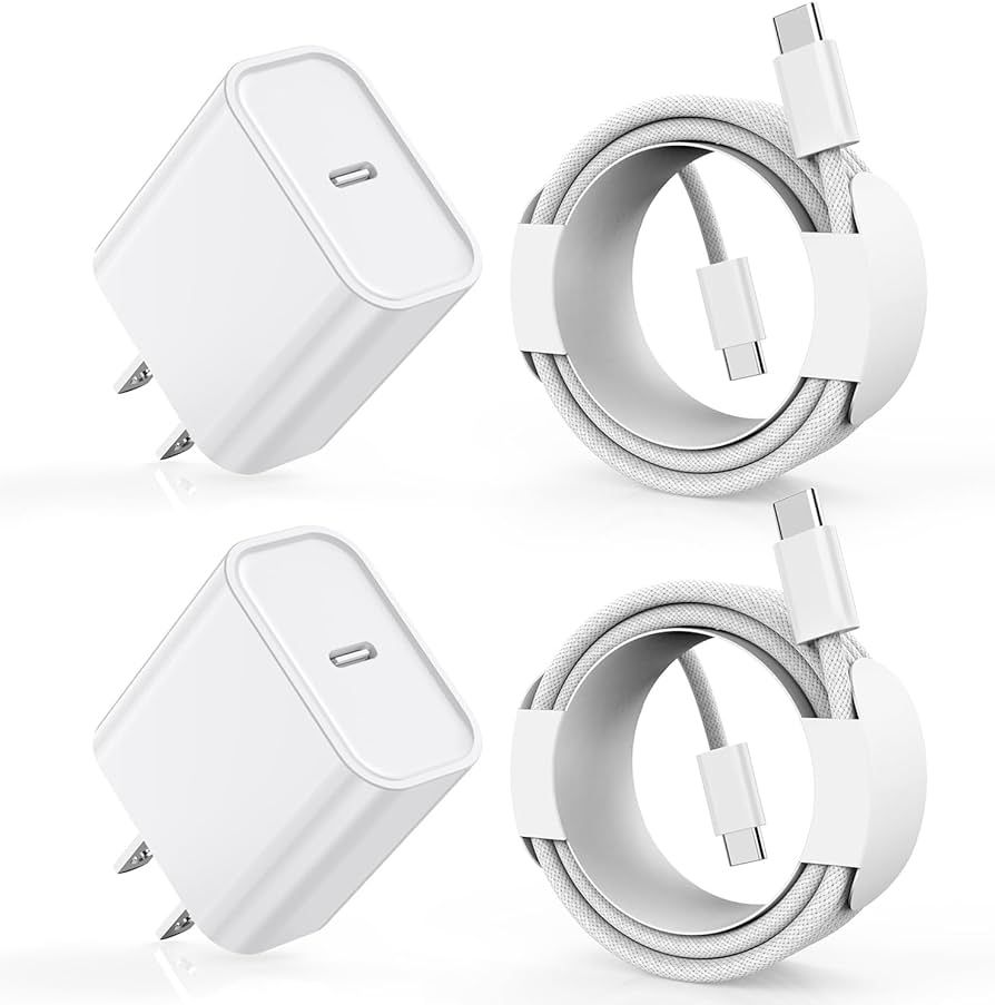 Charger for iPhone 15 Charger, Fast Charger iPhone 15,2Pack Type C Fast Charging Wall Charger Ada... | Amazon (US)