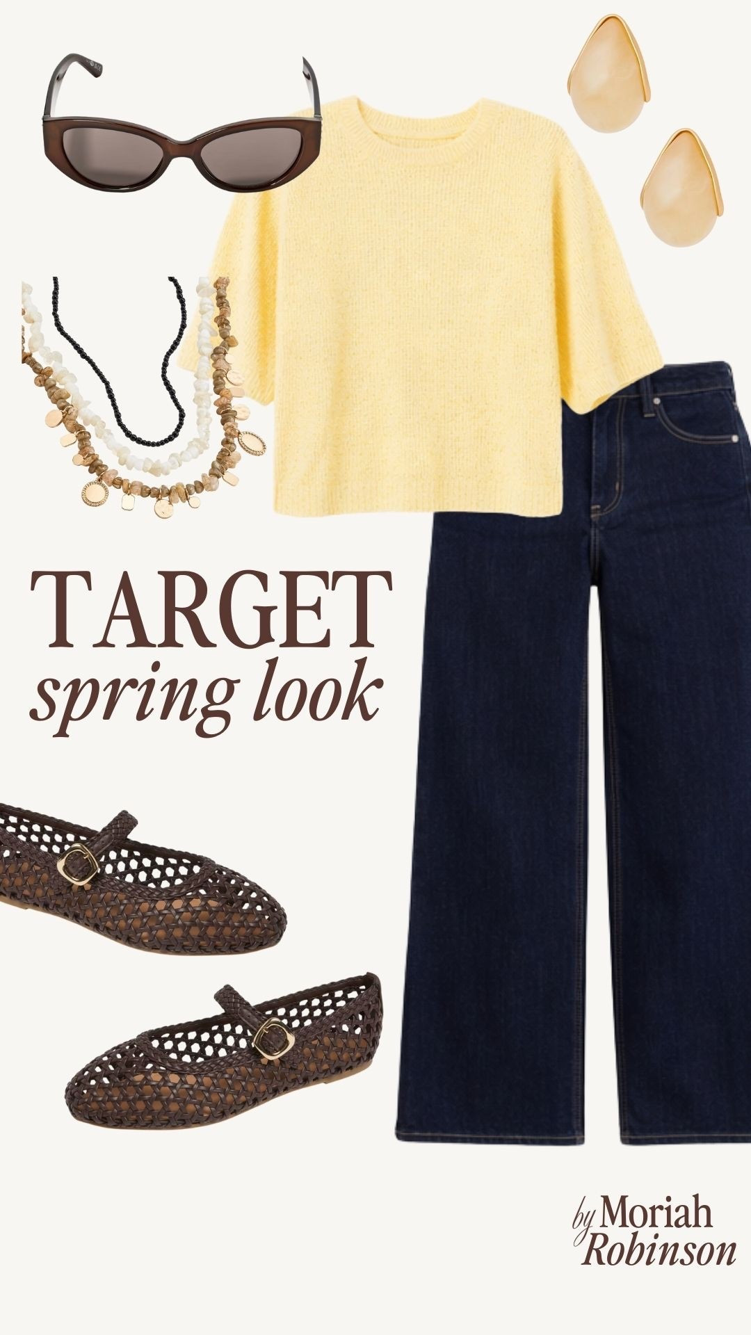 Target spring look. I love this yellow short sleeve sweater and mesh flats. Add a fun necklace and earrings to complete the look. 

#LTKSeasonal #LTKootd #LTKmomlife