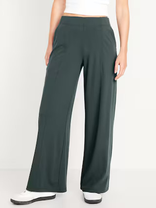 High-Waisted PowerSoft Trouser Pants | Old Navy (US)