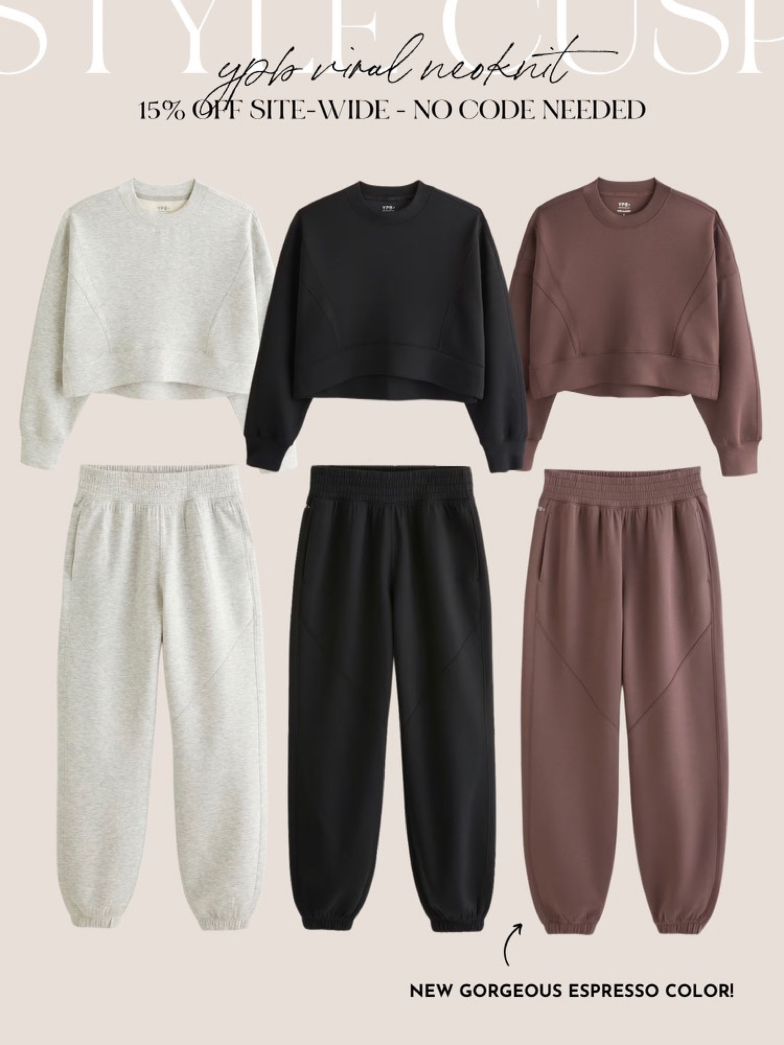 Matching sweatsuits, neutral sweats, Abercrombie sale, trendy look, casual outfit, weekend style, fall style



#LTKunder100 #LTKSeasonal #LTKsalealert