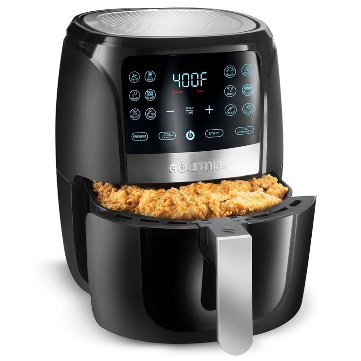 Gourmia 5qt 12-Function Guided Cook Digital Air Fryer - Black | Target