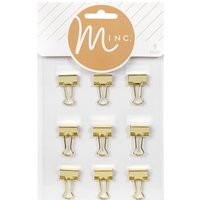 Gold Binder Clips, Minc By Heidi Swapp, Small Metal Set Of 9 | Etsy (US)