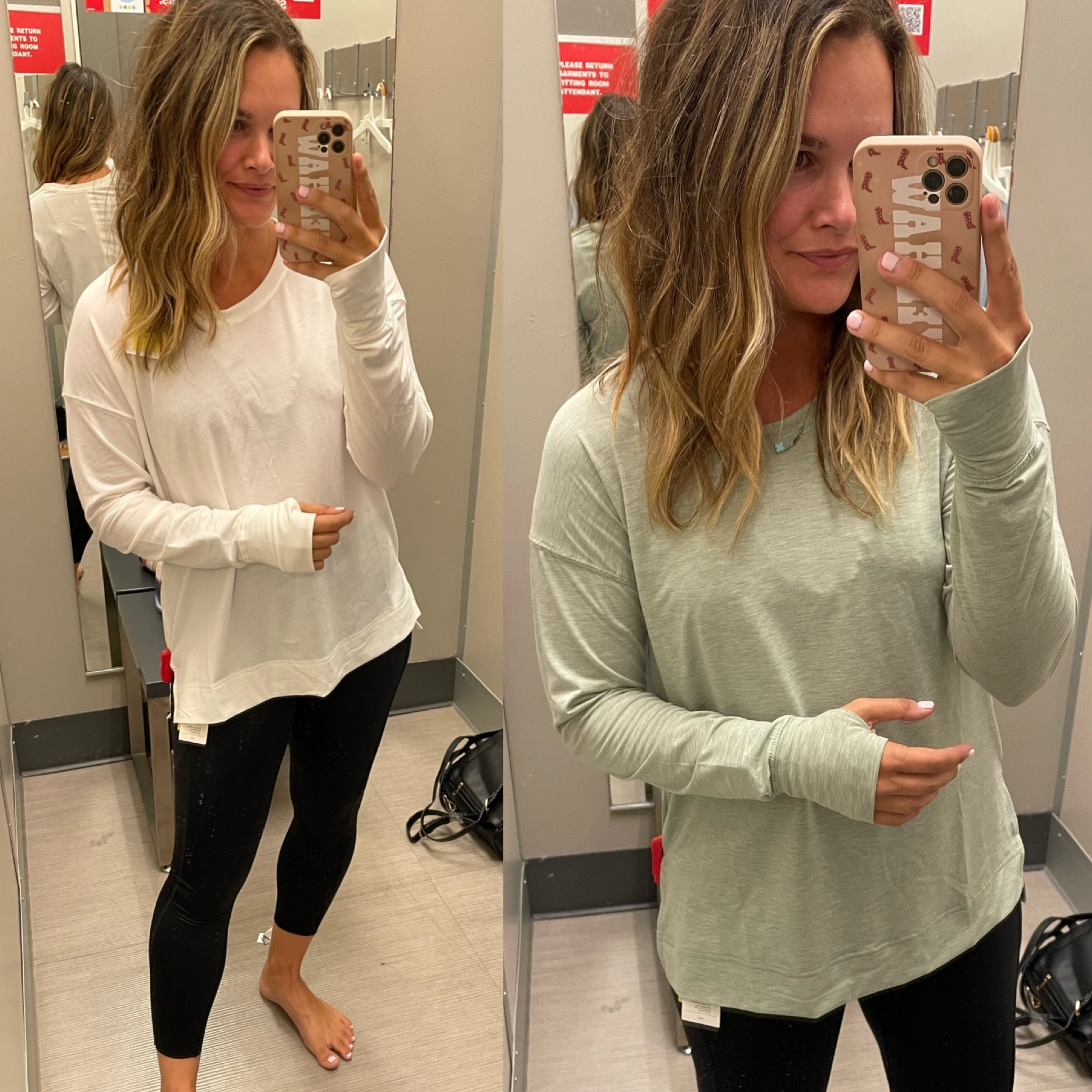 Which color?? ✨ this target tunic top is so good! #target #targetstyle #targetfashion #casualstyle #casualoutfit 

#LTKunder50 #LTKfit #LTKsalealert