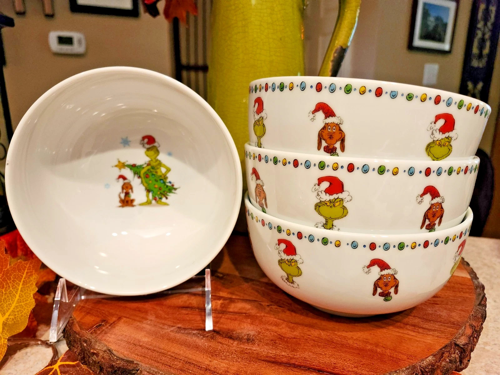 DR.SEUSS HOW THE GRINCH STOLE CHRISTMAS CERAMIC BOWLS SET OF 4 NEW 2025 MAX TREE | eBay US