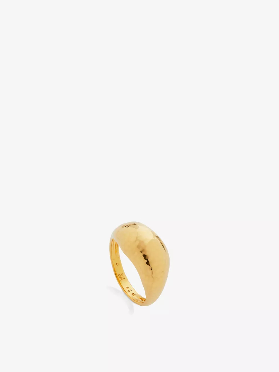 Deia 18ct gold-plated vermeil silver ring | Selfridges