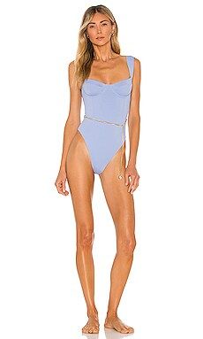 WeWoreWhat Vintage Danielle One Piece in Powder Blue from Revolve.com | Revolve Clothing (Global)