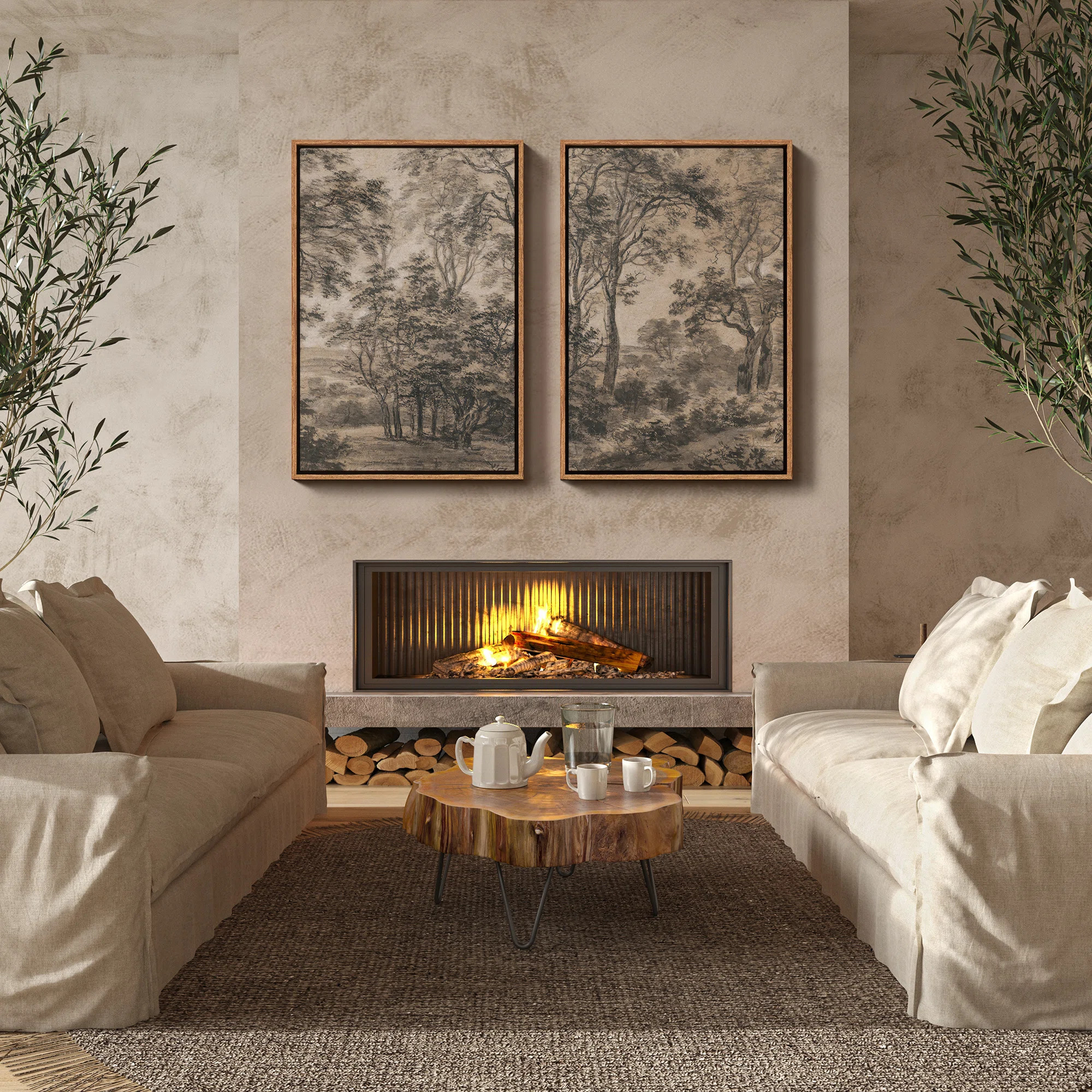 Millwood Pines Framed Wall Art Vintage Antique Classic for Bedroom | Wayfair | Wayfair North America