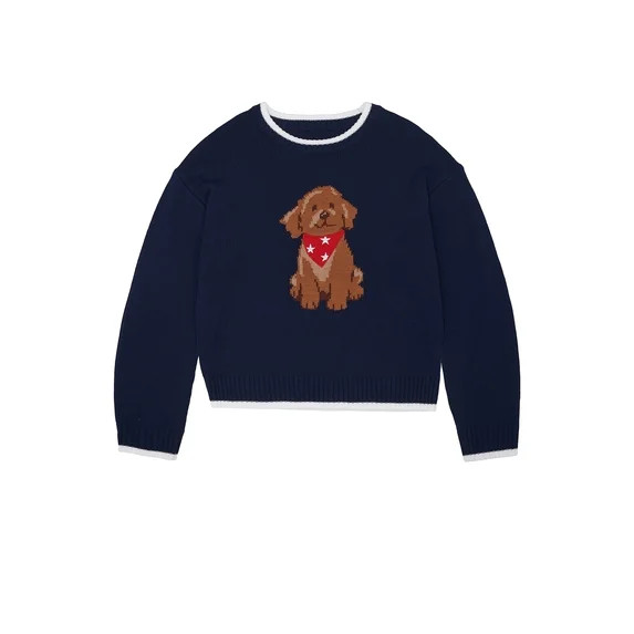 Way to Celebrate Girls Americana Sweater, sizes 4-18 | Walmart (US)