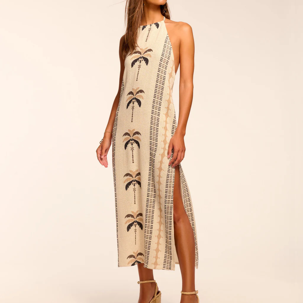 Gardenia Halter Coverup Midi Dress | Ramy Brook