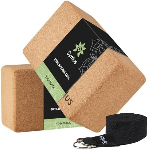 Syntus Yoga Block & Strap Set for Fitness, Pilates, Stretching and Toning | Amazon (US)