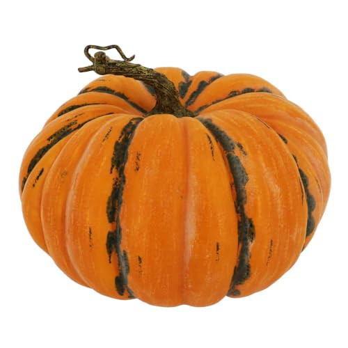 Ashland 8.8" Orange & Speckled Green Decorative Pumpkin | Amazon (US)