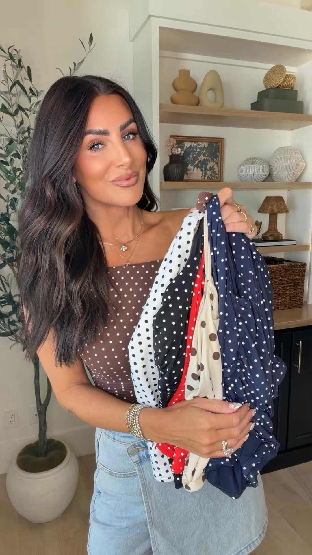 Polka dot double lined tanks - in a small. Grab on amazon (all come in solid colors too) 

#LTKootd #LTKgrwm #LTKdayinmylife