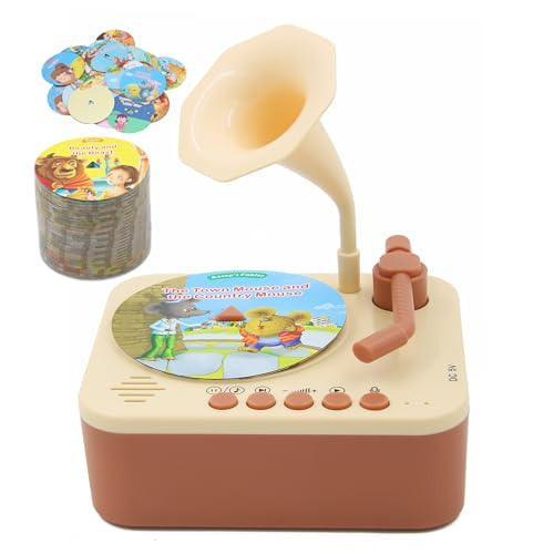 Kids Phonograph with 99 Cards, Toddler Record Player, Story & Music Player, Kids Music Player, Educational Phonograph for Boys and Girls Age 3+, Toddler Toys for Early Learning | Amazon (US)