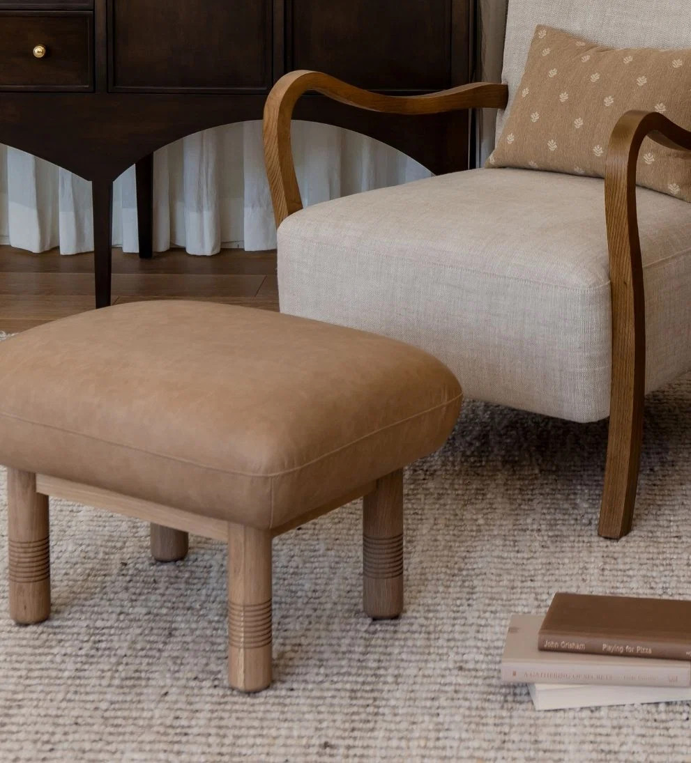 Siena Leather Stool | Le Mae | Le Maé