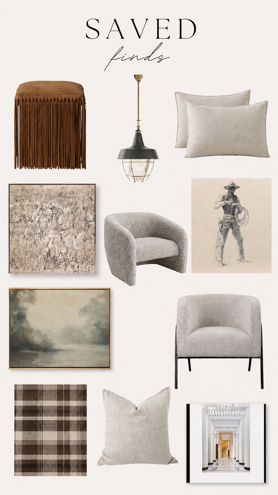 Curated neutral pieces with that elevated RH-inspired feel — warm woods, soft textures, moody art, and timeless accents I’d use to create a cozy modern organic home.

#LTKHome