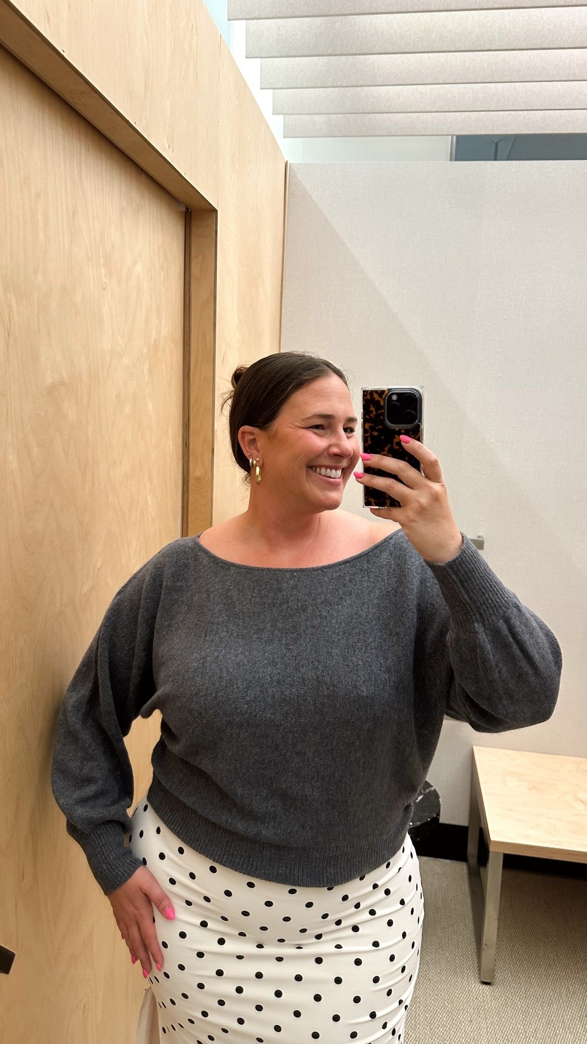 Love this sweater! This is a size medium (all they had in store) but I ordered the XL! So soft and can be worn so many ways!!

#LTKMidsize